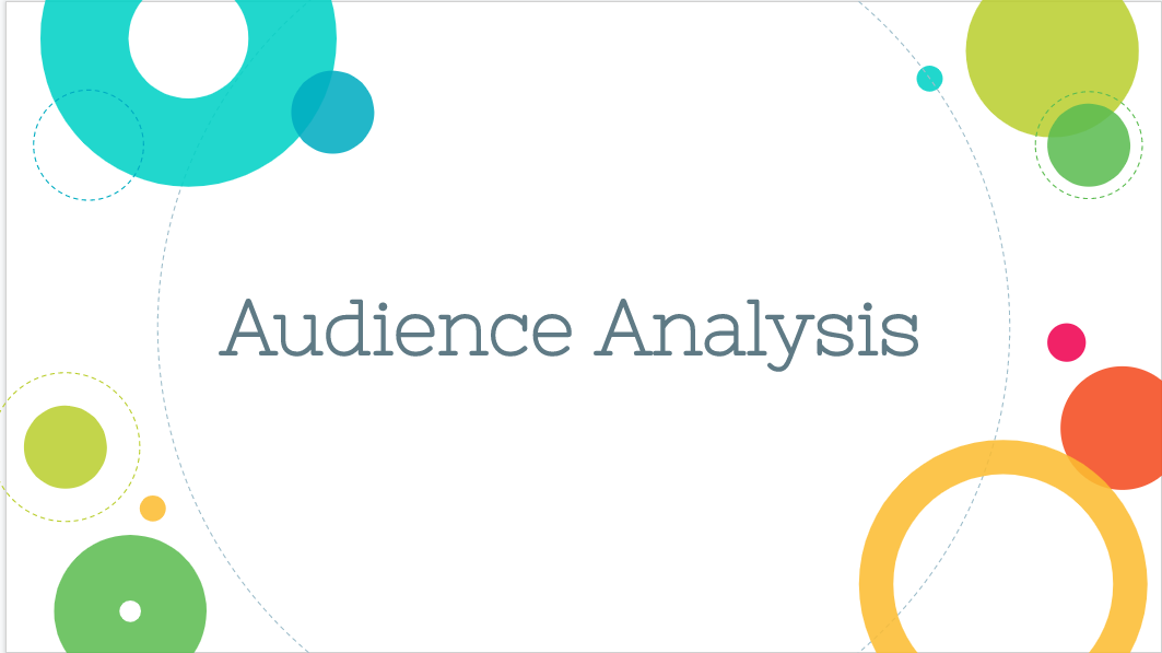 Audience Analysis Slide