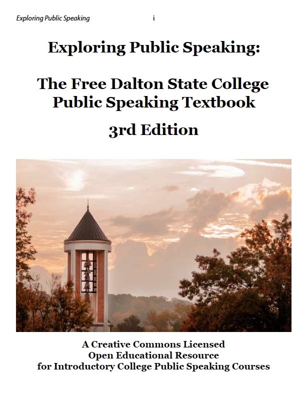 Exploring Public Speaking Textbook Cover